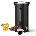 Garvee 18 L/120 Cups Coffee Urn- 4.8 gal Double Wall Commerical Coffee Maker for Buffet Catering Wedding Gathering,Large Capacity Hot Coffee Dispenser,Stainless Steel Hot Water Urn-Black