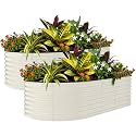 Garvee 2 Pack 8x4x2ft Galvanized Raised Garden