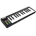 Garvee 25 Keys Portable MIDI Keyboard Controller, USB MIDI Keyboard with Velocity Sensitive Keys Assignable Controls for Music Making & Home Recording