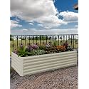 Garvee 2PCS 8x4x2ft Galvanized Raised Garden Bed Outdoor,Rust-Resistant Raised Garden Beds for Gardening, Easy Assembly Outdoor Garden Box &amp; Planters