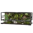 Garvee 67 Gallon Reptile Tall Glass Terrarium, 36" x 18" x 24" Reptile Tank Double Hinge Door with Top Screen Ventilation, Easy Assembly (67 Gallon-H)