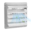 GarveeHome 24 Inch Shutter Exhaust Fan, Aluminum Automatic Wall Mount Fan, 3500 CFM High Speed Ventilation with Quiet 1500 RPM Motor for Greenhouse, Attic, Shop, Shed &amp; Commercial Use