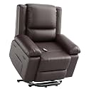 GarveeHome Oversized Wide Power Lift Recliner Chair - Heat and Massage, Adjustable Back and Legs, PU Leather Electric Lift Chair Designed for The Elderly and People with Mobility impaired