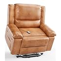 GarveeHome Oversized Wide Power Lift Recliner Chair - Heat and Massage, PU Leather, Adjustable Back and Legs, Electric Lift Chair Designed for The Elderly and People with Mobility impaired
