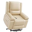 GarveeHome Oversized Wide Power Lift Recliner Chair - Heat and Massage, Adjustable Back and Legs, PU Leather Electric Lift Chair Designed for The Elderly and People with Mobility impaired