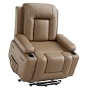 GarveeHome Power Lift Recliner Chair - Heat and Massage, Adjustable Back and Legs, PU Leather Electric Lift Chair Designed for The Elderly and People with Mobility impaired