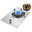 Gas cooktop Desktop Burner Cooker gas hob 33CM Hob, Desktop/Built-in Kitchen Cooking Cookware ， With Flameout Protection And Pulse Ignition,Non-slip Cast Iron Ring， For(E,LPG)