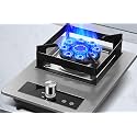 Gas cooktop Desktop Burner Cooker gas hob 33CM Hob For Built-in Or Desktop，Natural Stove, Liquefied Petroleum,1 Cast Iron Portable Ring ， For Warming, Coo(F(5.2kw),LPG)