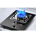 Gas cooktop Desktop Burner Cooker gas hob 33CM Hob For Built-in Or Desktop，Natural Stove, Liquefied Petroleum,1 Cast Iron Portable Ring ， For Warming, Coo(C(4.2kw),LPG)