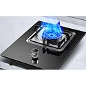 Gas cooktop Desktop Burner Cooker gas hob 33CM Hob For Built-in Or Desktop，Natural Stove, Liquefied Petroleum,1 Cast Iron Portable Ring ， For Warming, Coo(B(4.2kw),NG)