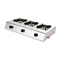 Gas Cooktop Home/Commercial 27 Inch Hob Gas Stove Top 6 Sealed Burners For Lpg Stainless Steel With Ion Sensing Protection (A) ()