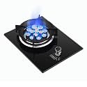 Gas Hob 7.2Kw Built-In Gas Cooktop, Brass 13-Cavity Gathering Fire Kitchen Cooking Cooktop Single Burner Camping (Ng) (Ng)