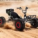 Gas Power Go Kart, 2000W Motor Go Kart for Adults & Kids with Premium Steel Tubular Frame, 3 Speed Off-Road Kart with 6'' Tires, Hydraulic/Rear Disc Brake, Up to 30MPH (57''Lx32''Wx42''H)