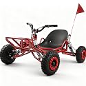 Gas Power Go Kart, 2000W Motor Go Kart for Adults &amp; Kids with Premium Steel Tubular Frame, 3 Speed Off-Road Kart with 6'' Tires, Hydraulic/Rear Disc Brake, Up to 30MPH (53''Lx36''Wx30''H)