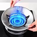 gas saver burner stand | fire and windproof gas saver jali ring | gas saver protecter flame | gas energy saver stand set for all gas stove, Open