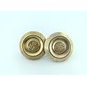 Gas Stove Brass Burner Cap, (Pack of 2) Compatible with Small Gas Stove, Manual Ignition, Original Small Size Burner Part/Cap