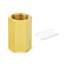 GASHER 1" FNPT Brass Long Nipple 2" Length Pipe Fitting