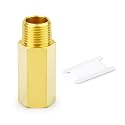 GASHER 1" NPT (F x M) Brass Long Nipple 2" Length Pipe Fitting
