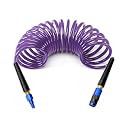 GASHER 1/4" 10FT Polyurethane Recoil Air Hose AMT Universal Coupler Purple