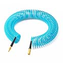 GASHER 1/4" x 50FT Polyurethane Recoil Air Hose with Quick Coupler Blue