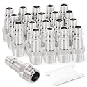 GASHER 20PCS 1/2-Inch NPT Male Industrial Air Tool Fitting, 1/2-Inch High Flow Pneumatic Plugs Max Working Pressure 300PSI