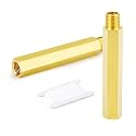 GASHER 2PCS 1/2" NPT (F x M) Brass Long Nipple 4" Length Pipe Fitting