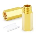 GASHER 2PCS 3/4" NPT (F x M) Brass Long Nipple 3" Length Pipe Fitting