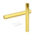 GASHER 2PCS 3/8" FNPT Brass Long Nipple 6" Length Pipe Fitting