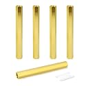 GASHER 5PCS 1/8" FNPT Brass Long Nipple 4" Length Pipe Fitting