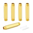 GASHER 5PCS 1/8" MNPT Brass Long Nipple 6" Length Pipe Fitting