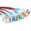 GASHER 5PCS 8mm Colorful LED Energy Saving Indicator Light 24V 20mA