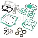 Gasket Seal Rebuild Kit Compatible with EZGO 295cc 350cc 4 Cycle Gas Golf Cart 1991-2008 Fuji Robin Engine Pre MCI inc MCI Breather Gasket