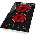 GASLAND 12 Inch 2 Burner Electric Cooktop, ETL Certified, 220V Built-in