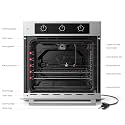 ETL Certified Natural Gas Wall Oven, Built-in Single Wall Oven Stainless Steel