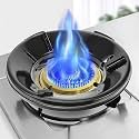 GASONE Premium Square Heavy-Duty Brass Head Burner Outdoor Saver Stand - Fire &amp; Windproof Energy Saving Support With 4 Legs for Indian Gas (Pack of 1)