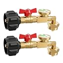 GASPRO Propane Refill Adapter, Fill 1 Pound Bottles from 20lb Tank, Easy to Use, Solid Brass