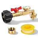 GASPRO Propane Refill Adapter, Fill 1 Pound Bottles from 20lb Tank, Easy to Use, Solid Brass