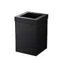 Gatco Small Bathroom Trash Can With Lid, Square 3 Gallon Stainless Steel Wastebasket, Under Sink, Matte Black, For Bathroom, Bedroom, Office (1915)