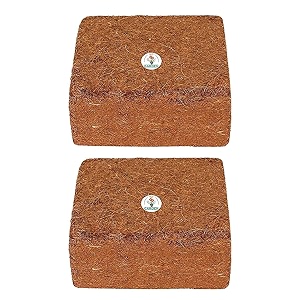 gate garden cocopeat block agropeat block - expands up to 40-50 litres of coco peat powder for all seeds and plants 1kg set of 2 brick for multi time use