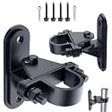 Gate Hinges 2 Pack 1-3/8 Inch Wall Mount Gate Hinge Removable Bolts for Wall Mount Fence Post Chain Link Fence Frame Hinge Outdoor Gate Hardware/Posts for Farm, Fence Gate