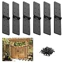 Gate Hinges,270° Solid Double Layer Butt Hinge for Gates,Fence Doors