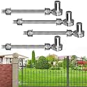 Gate Hinges Heavy Duty, 4 Pcs 8" SUS304 J Bolt Gate Hinges Fence Gate Hinge, HAGWARE Farm Gate Hinge 600lbs Capacity Outdoor Hinges with 5/8'', Wall Mount, Rust Proof, Long Lifetime