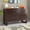 GateWay Furniture Chest Of Drawers (Dylan, Walnut Finish), Lacquered