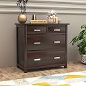 GateWay Furniture Solid Sheesham Wood Chest of Drawers with 4-Drawer Storage (Kayden, Walnut Finish)