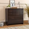GateWay Furniture Handcrafted Sheesham Wood Wooden 10-Drawer Chest of Drawers and Dresser: Organize in Style (Daniel, Walnut Finish)
