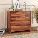 GateWay Furniture Handcrafted Sheesham Wood Wooden 10-Drawer Chest of Drawers and Dresser: Organize in Style (Daniel, Honey Finish)