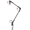 Gator Frameworks Slim Profile Desk-Mounted Mic Stand Boom Arm for Broadcasts, Podcasts, Content Creation, Live Streaming, & Similar Applications (GFWMICBCBM0500)