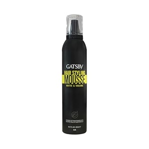 gatsby japan hair styling mousse - matte amp volume 250ml  long lasting hold massive volume matte effect  natural- jojoba oil amp aloe vera  humidity proof