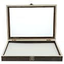 Insect Display Box Clear Top Specimen Storage Frame for Butterfly and Bug Collection Wooden Display Box with Mat Desktop Decor for Insect Specimens and Small Keepsakes