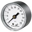 Gauge, Pressure, 0 to 160 psi, Back, 2 in.